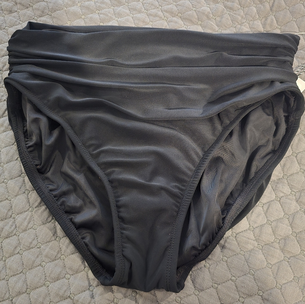 Black High-Waisted Bikini Bottom